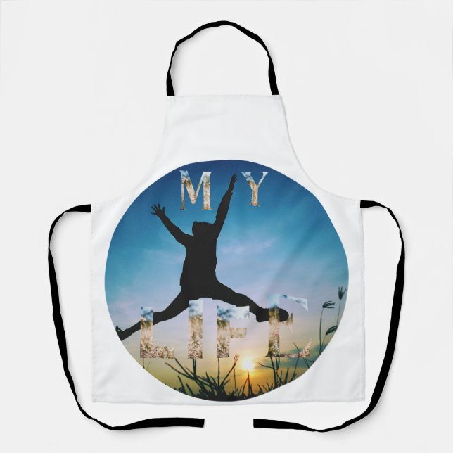 My Life – Inspirational Nature Design Apron (Front)
