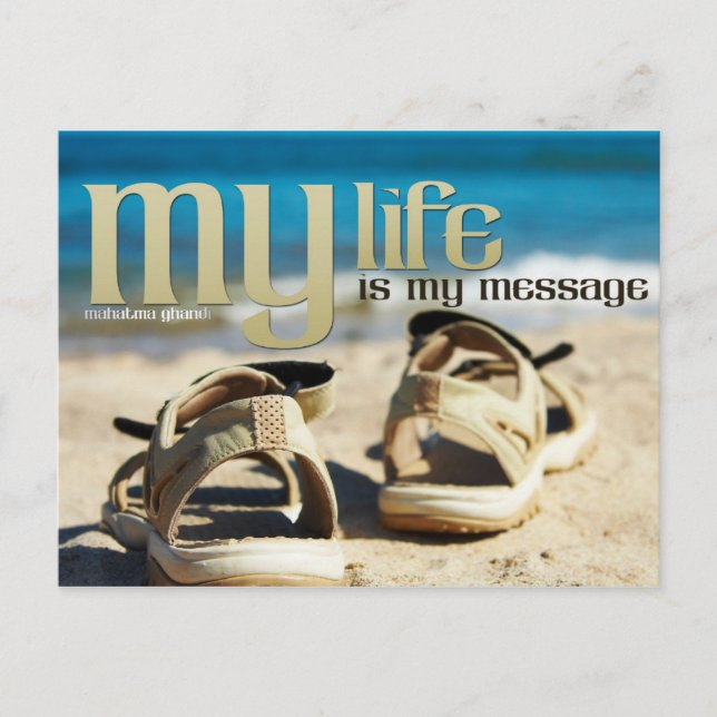 My Life Inspirational Post Card (Front)