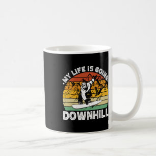 My Life Is Going Downhill Snowboarder Snowboarding Coffee Mug