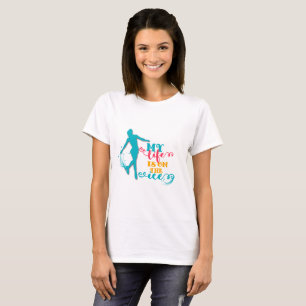 My Life Is On The Ice Figure Skating T-Shirt Fun