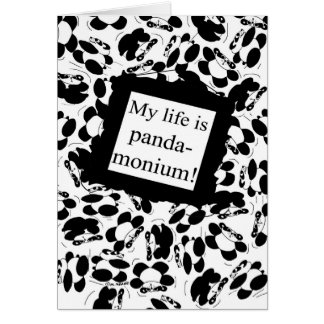 My life is panda-monium - Black & White