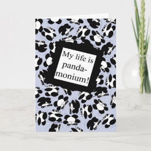 My life is panda-monium - Blue Card