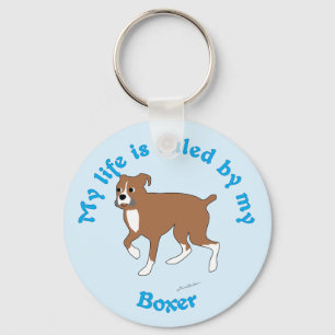 My Life is Ruled By My Boxer Key Ring
