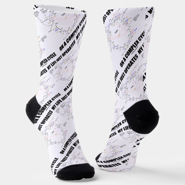 My Life Just Operates On A Complex Cycle Krebs Socks (Angled)