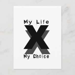 my life my choice postcard