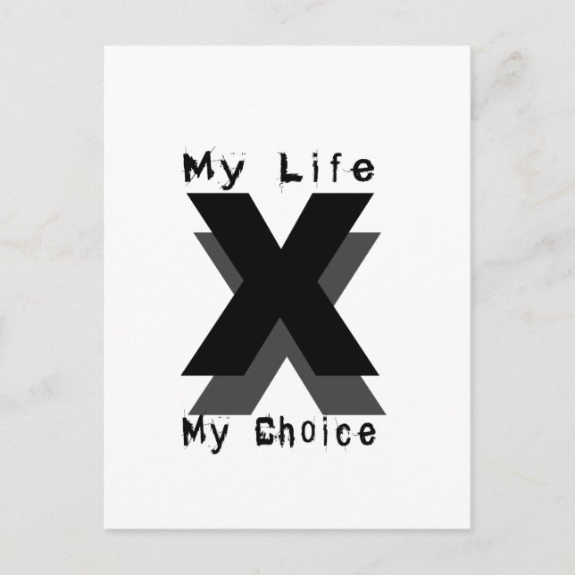 my life my choice postcard (Front)