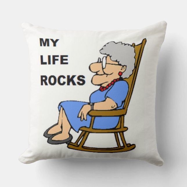 MY LIFE ROCKS CUSHION (Front)