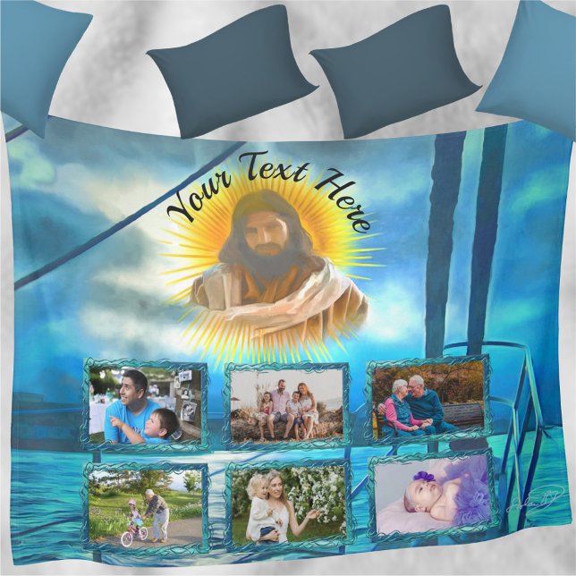 My Light 0916 Photo Collage Fleece Blanket (Creator Uploaded)