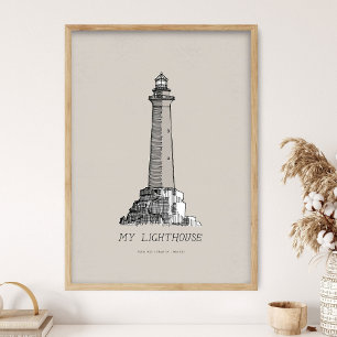 My Lighthouse Print, I am the Light of the World,  Poster
