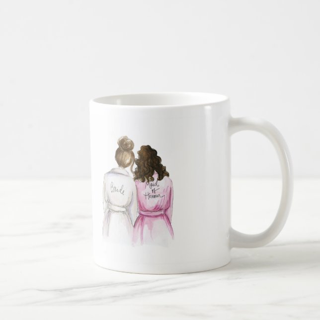 My Lil Sis Mug Br Bun Bride Br Curls M of Honour (Right)