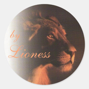 My Lioness Classic Round Sticker