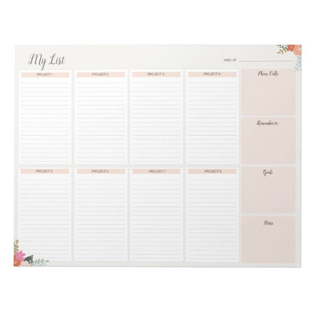 MY LIST - Life Pad Planner (Front)