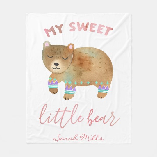 My Little Bear Fleece Blanket