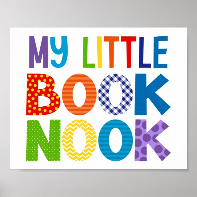 My Little Book Nook Reading Corner Poster (Front)