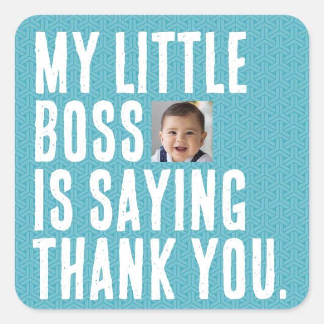 My Little Boss | Thank you Stickers (Front)