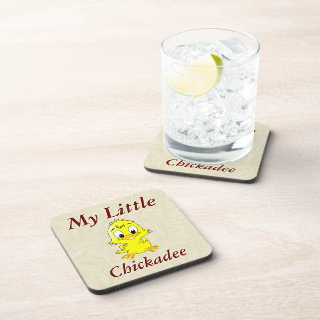 My Little Chickadee Beverage Coaster (Right Side)