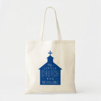 My little church bag navy blue kid's tote