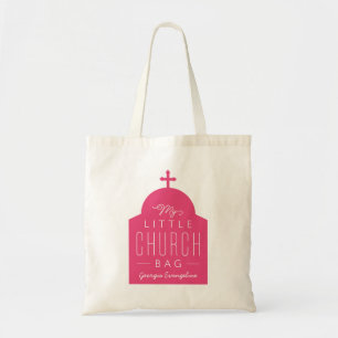 My little church cute dark pink Orthodox dome Tote Bag
