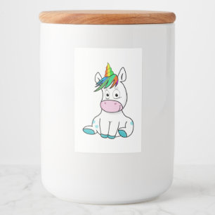 My little cute Unicorn Food Label