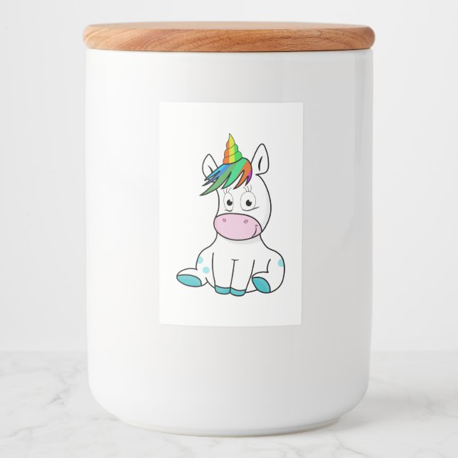 My little cute Unicorn Food Label (Front)