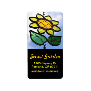 My little Daisy - Stained Glass - Address Label