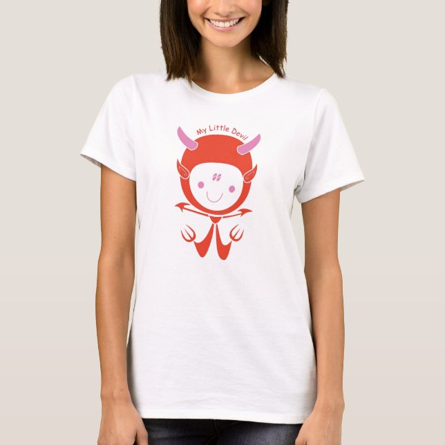 My Little Devil Cute Comfortable Fun Design T-Shirt (Front)