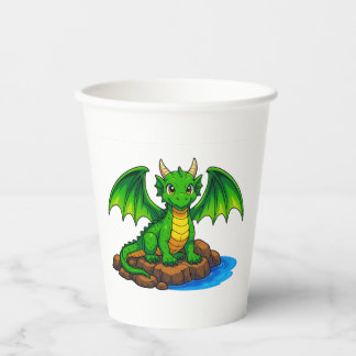 My little dragon paper cups