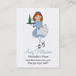 My Little Future Waitress Mummy Cards