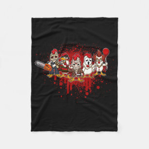 My Little Horror Crew - Halloween Chicken Fleece Blanket