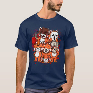 My Little Horror Crew Halloween Red Pandas friends T-Shirt