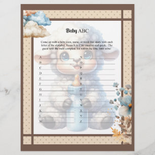My Little Lamb_  Baby ABC Race Game Custom Letterhead