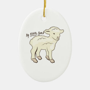 My Little Lamb Ceramic Tree Decoration