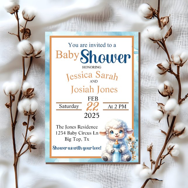 My Little Lamb Invitation (Creator Uploaded)