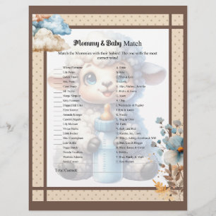 My Little Lamb_ Mommy and Baby Match Custom Letterhead