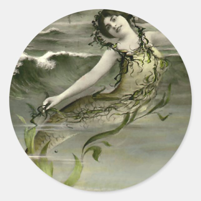 My Little Mermaid Classic Round Sticker (Front)