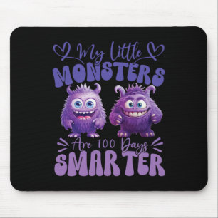 My Little Monsters Are 100 Days Smarter Cute Fluff Mouse Mat