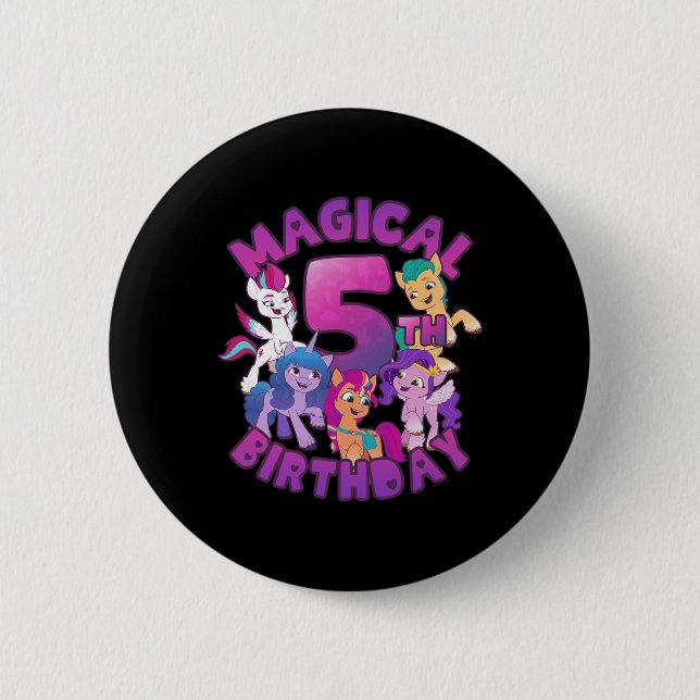 My Little Ny A New Generation 5th Birthday Group S 6 Cm Round Badge (Front)