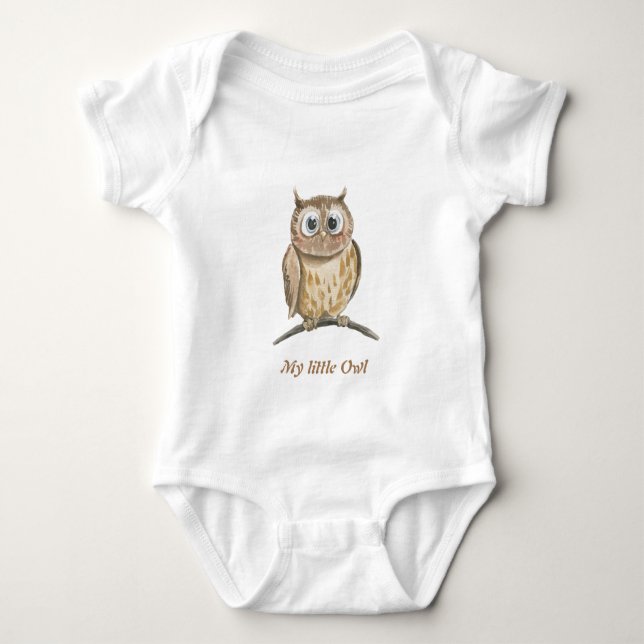 My little owl baby bodysuit (Front)