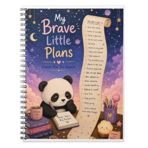 My Little Plans Cute Panda Notebook
