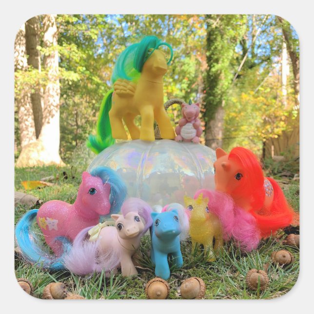 My Little Pony Autumn Gathering Square Sticker (Front)