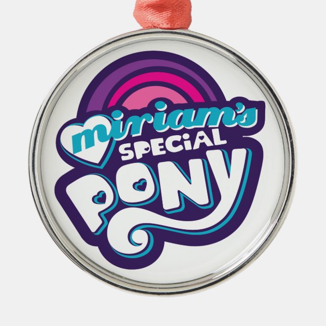 My Little Prepotente Metal Tree Decoration (Front)