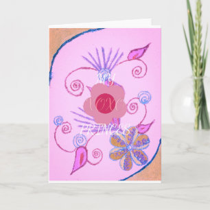 My Little Princess: Baby Pink Vector Inspirational Card