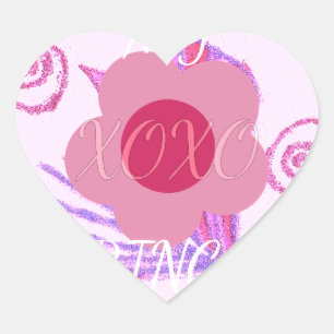 My Little Princess: Baby Pink Vector Inspirational Heart Sticker