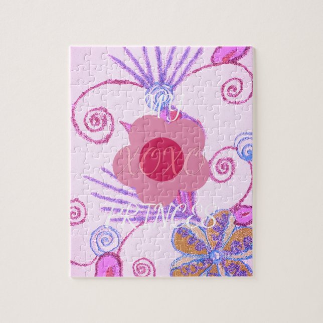 My Little Princess: Baby Pink Vector Inspirational Jigsaw Puzzle (Vertical)