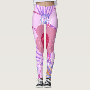 My Little Princess: Baby Pink Vector Inspirational Leggings