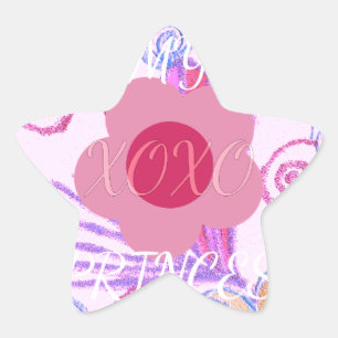 My Little Princess: Baby Pink Vector Inspirational Star Sticker