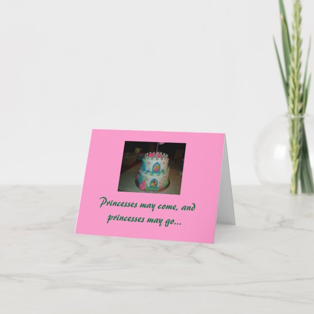 My little Princess, Happy birthday Card (Front)