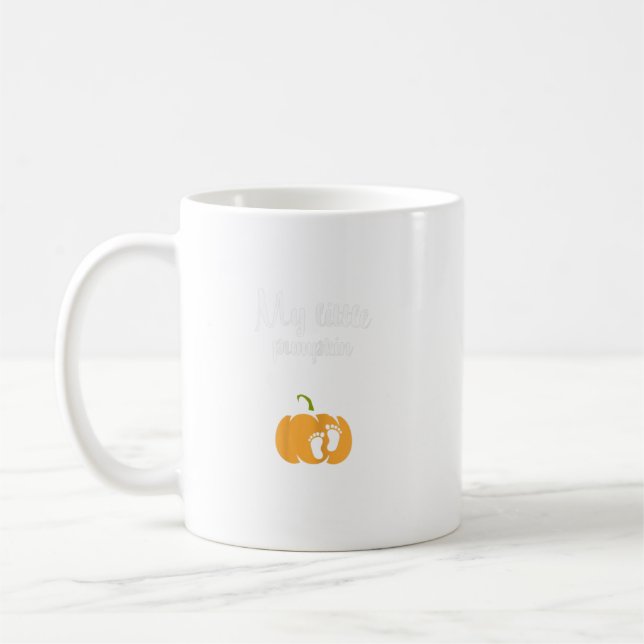 My Little Pumpkin Halloween Pregnancy Coffee Mug (Left)