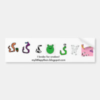 My LIttle Python bumper sticker