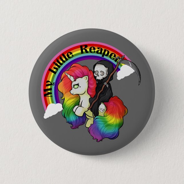 My Little Reaper 6 Cm Round Badge (Front)